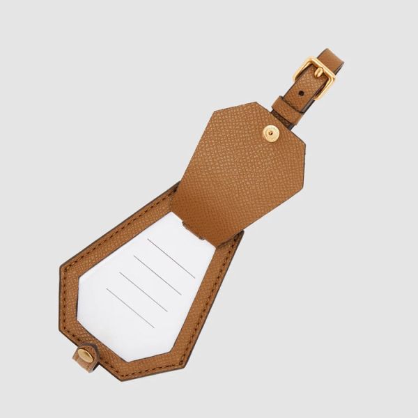 Fashionable PU Leather Suitcase Bag Luggage Label Tag Custom Branded Daily Travel Use