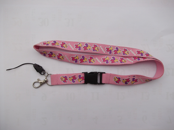 Heavy duty polyester neck lanyard with printed, 1mm thick heavy duty polyester lanyards,