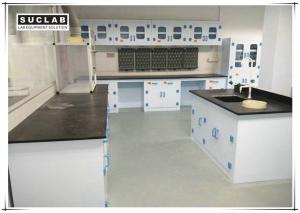 Buy cheap Epoxy Resin Countertop Science Lab Tables , PP Lab Furniture With PP Drawer product