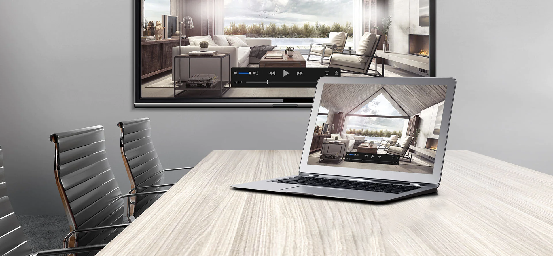 Whiteboard Meeting Room Wireless Presentation System OSD Control