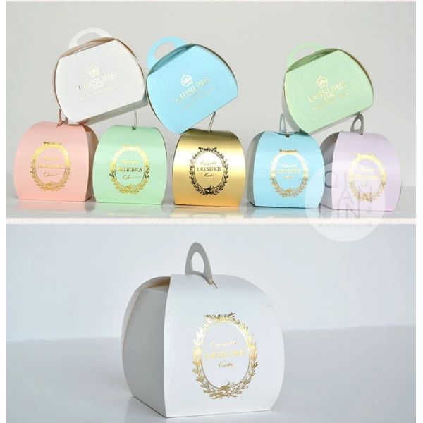 300gsm QS 10*10*10cm Dessert Takeaway Boxes