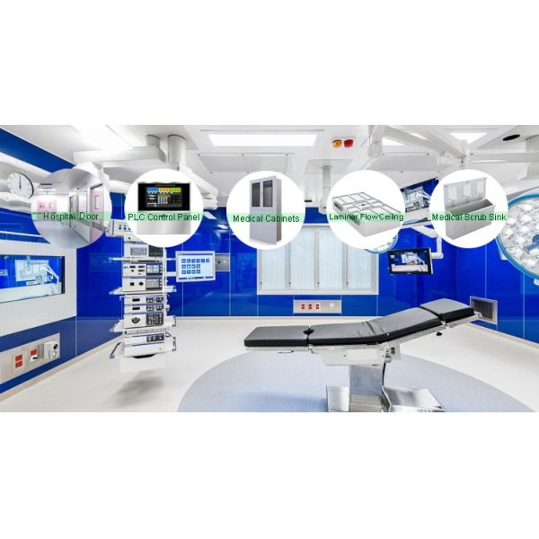 Yaning One-Stop Service Hospital PVC Modular Operation Theatre Wall Panel Boards Modular Surgical Procedure Operating Room