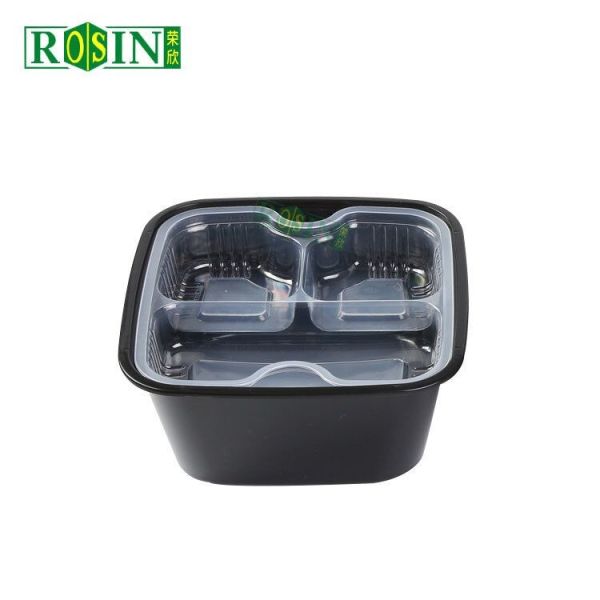 Customized Disposable Meal Prep Containers 2 Layer Snap On Lid For Hot Soup