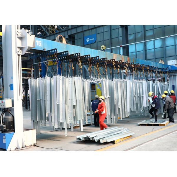 ISO1461 Galvanization Steel Lattice Transmission Tower