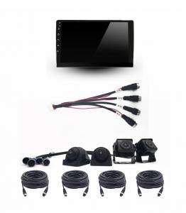 Buy cheap RoHS RV Backup Camera System IPS For Truck Trailer Van Quad Split Monitor Recording product