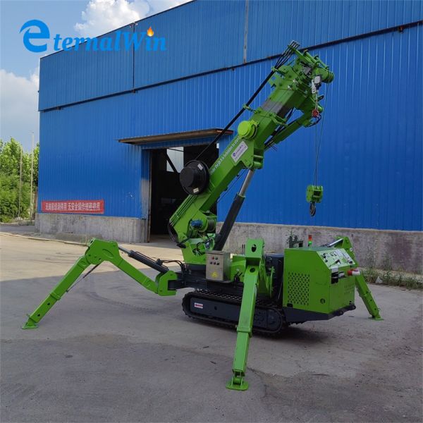 Efficient Small Crawler Crane Telescopic Boom Electric Spider Crane For Versatile