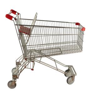 Buy cheap Russian Style Metal Grocery Cart Trolley 110kgs Loading Capacity With Beer Rack product