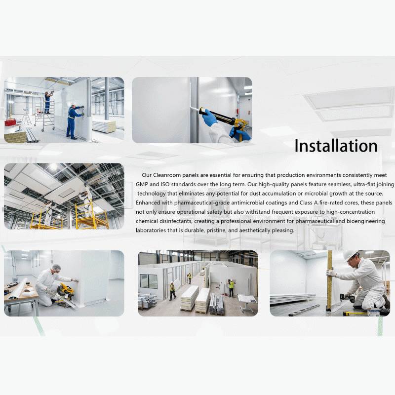 Handmade Rock Wool Cleanroom Panel | Reinforced Frame | Class A Fireproof