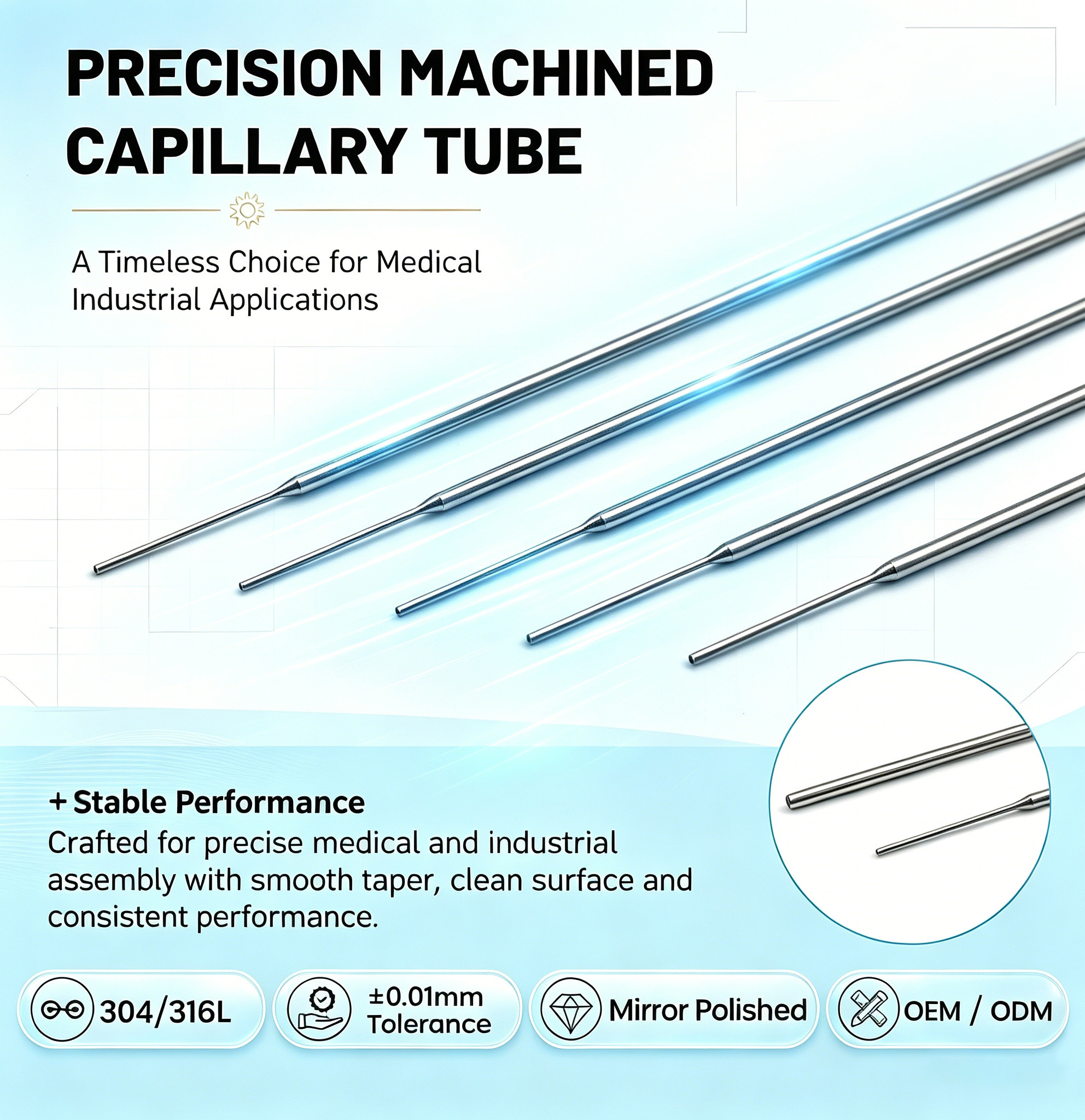 Customized Step-Down Tube With Different Diameters