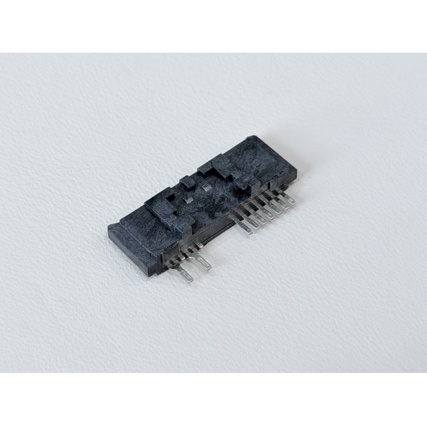 High-Reliability SATA 13Pin 180° Right-Angle Wire Solder Female Connector with Latch 1.27mm Pitch | Electronic Signal & Power Terminal Connector for