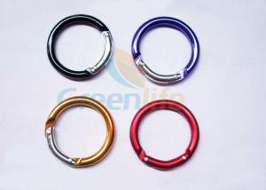 Buy cheap Aluminum Light Round Shape Carabiner Snap Hook Connecting Ring For Security product