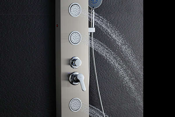 Top Grade 304 Stainless Steel Shower Panel , Shower Panel System With Rain Shower Head