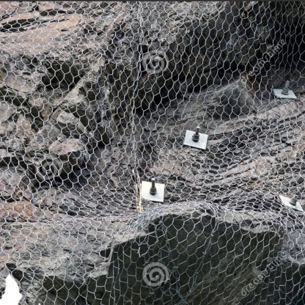 Gabion Rockfall Barriers and Protection Netting with 8mm Mesh, 350-550N/mm2 Tensile Strength, and Hot Dipped Galvanized Steel