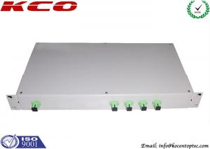 China 1x4 Fiber Optic Splitter Patch Panel Type , Rack Mount PLC Splitter 1U 19'' on sale