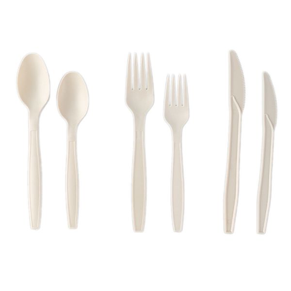 Colorful Cornstarch Disposable Fork Fruit Serving Salad PLA Plastic Dessert Compostable