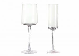 Buy cheap Mouth Blown 220mm 17oz Crystal cylindrical Wine Glasses Goblet product