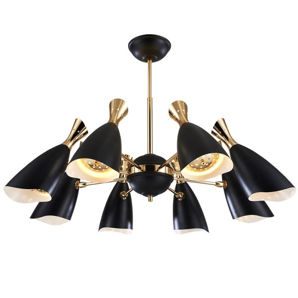 Modern Decorative Loft Pendant Lamp Black Chandelier Lighting