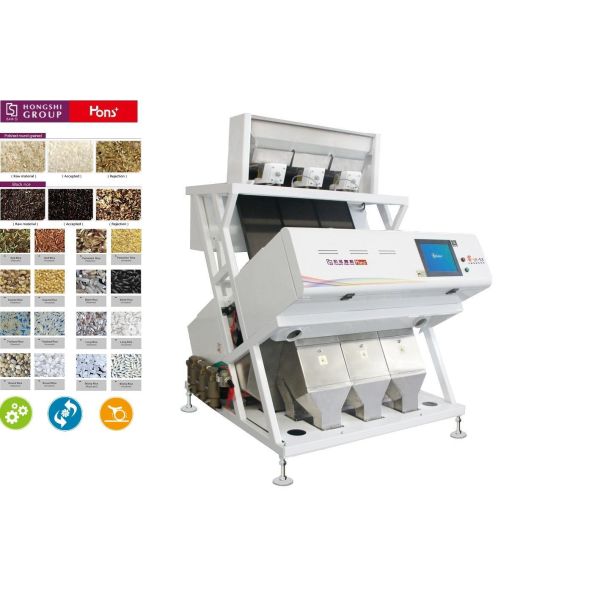 Rice Mill CCD Color Sorter 189 Channels 3 Chutes High Intelligence
