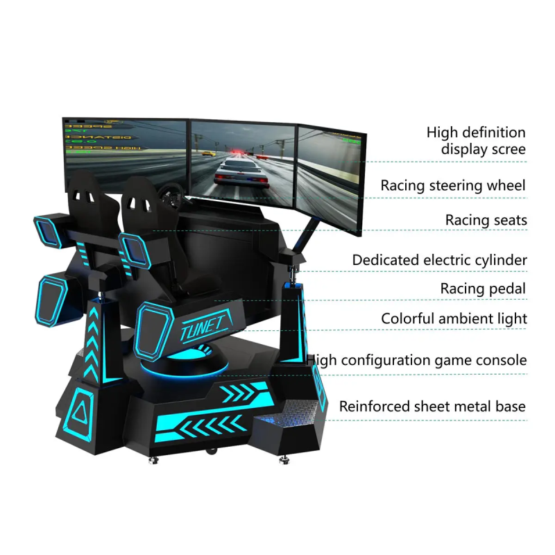 Experience the Speed and Precision 150W Metal Vehicle Racing Simulator
