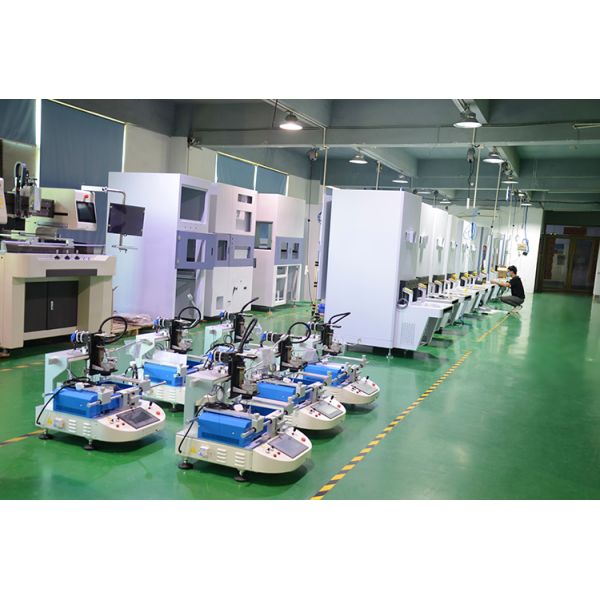 WDS650 BGA Rework Station with Triple-Zone Heating HD Optical Alignment and Touchscreen Interface for Precision BGA Repair