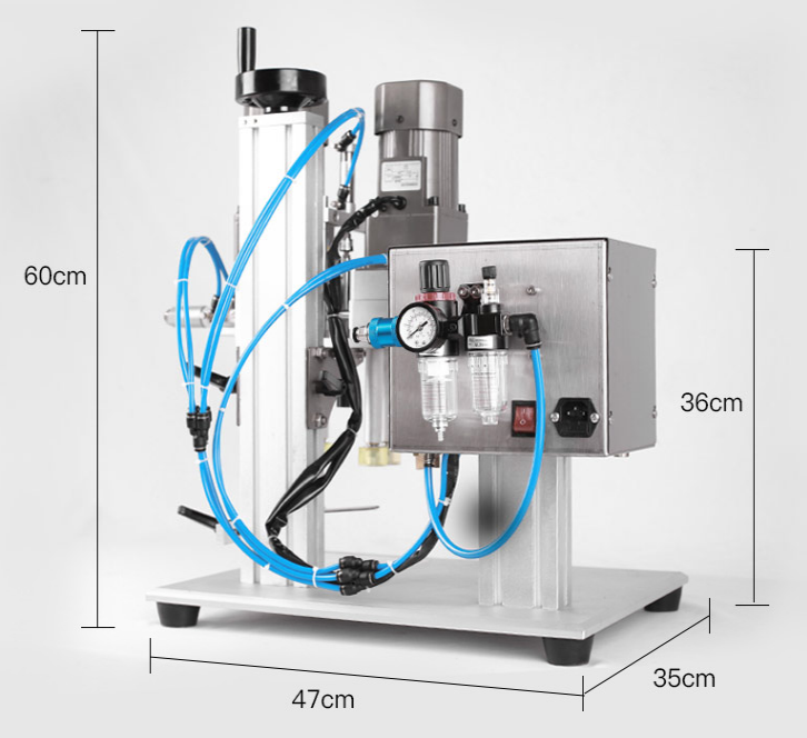 Tabletop Semi Automatic Bottle Capping Machine Pneumatic Driven