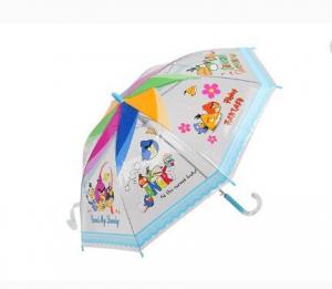 EVA Material Kids Transparent Umbrella Bubble Rain Umbrella 8 Ribs Off - Set Print