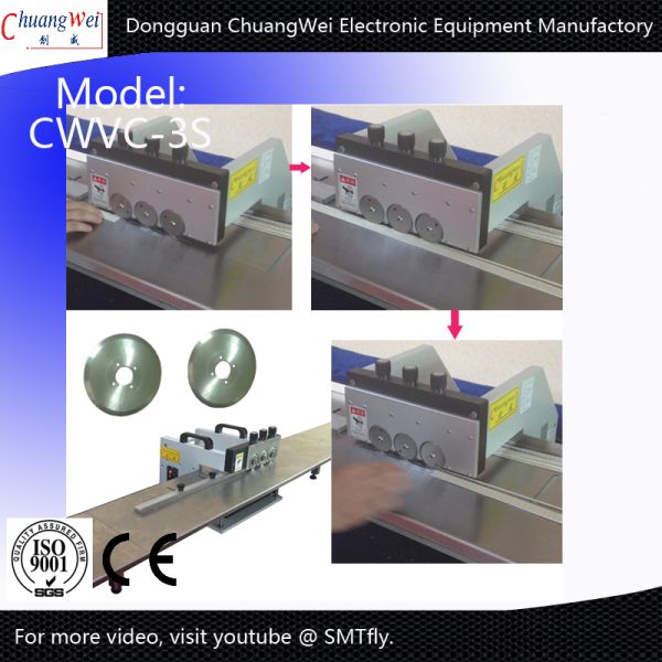 LED Depanel Electric Control with 6 Blades PCB Cut Machine,CWVC-3S