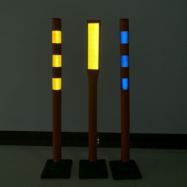New Design Fluorescent PVC Traffic Post Flexible Delineator Post PVC Bollard