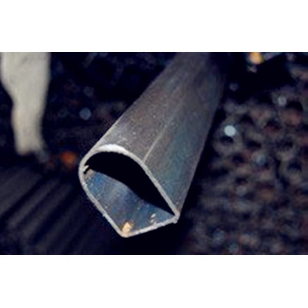 0.3 - 3 Mm Thickness D Shape Tube Stainless Steel / Copper Material