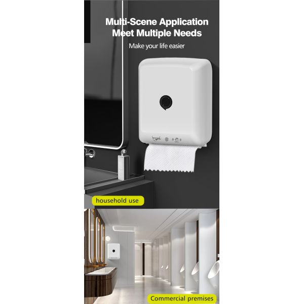 Plastic Intelligent Induction Tissue Dispenser Lockable Hand Paper Dispenser Wall Mounted
