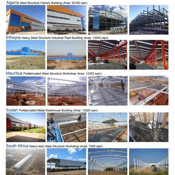 Galvanized Metal Buildings Workshop Steel Structure ISO Certificate