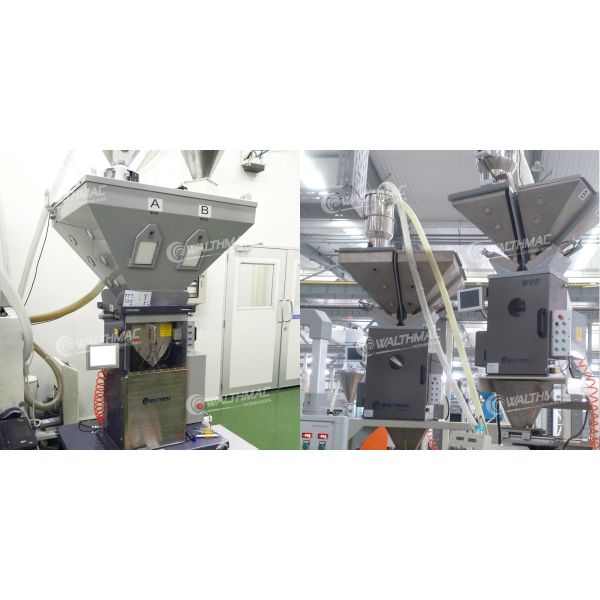 Granules Raw Materials Gravimetric Mixer For Four Components CE Standard