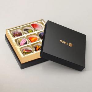 Buy cheap Custom Macaron Chocolate Packaging Folding Box With Plastic Tray Small Chocolate Gift Box product