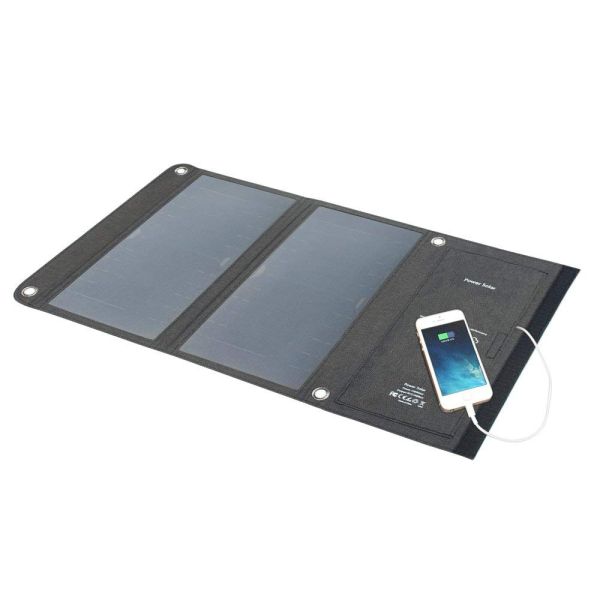 14W Sunpower Solar Panel Bag , 21% Efficiency Folding Solar Charger