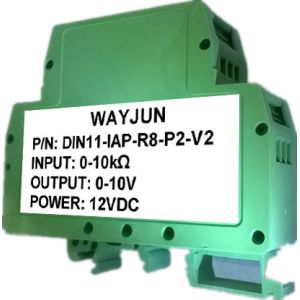 WAYJUN 3000VDC isolation Potentiometer to DC Signal Transmitter signal converter