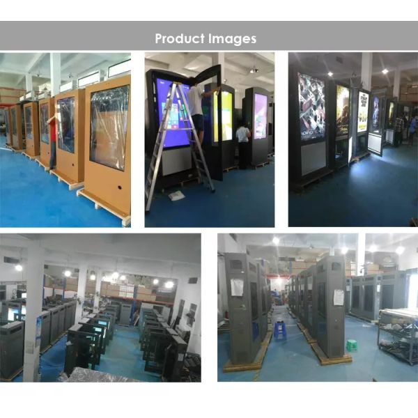 Standalone Outdoor Digital Signage , 43 65 Inch Outdoor Advertising Display Screens