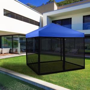 China Mosquito Net with Zipper for 10' x 10' Patio Gazebo Canopy Tent, Zippered Mesh Sidewalls Screen Walls for Outdoor on sale