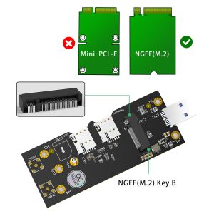 NVME NGFF M.2 To USB 3.0 Adapter With Dual NANO SIM Card Slot