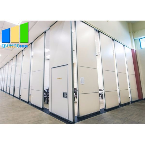 Floor To Ceiling Fabric Printed Office Wall Panel Sound Proof Folding Sliding Partition