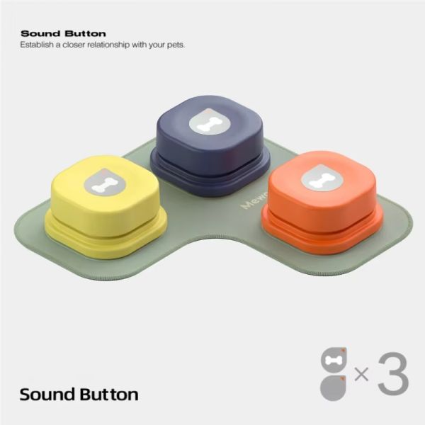 Customized Dog Communication Buttons Square Voice Recording Buttons For Dogs