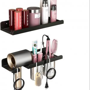 Buy cheap Salon Hair Styling Accessories Organizer Rack Hair Dryer Holder Wall Mount for Bathroom Shelf product