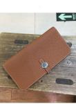 high end quality brown ladies wallet designer wallet goatskin wallet brand name