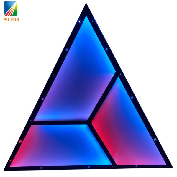 DC12V Input Voltage LED Spi Matrix Triangle Pixel Disco Background Wall Curtain Panels with 14bit Gray Scale