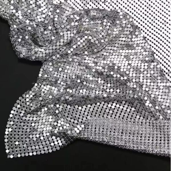 0.5mm Metal Woven Fabric Customized Lightweight For Decoration