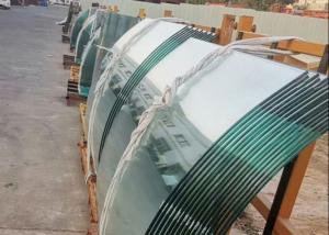 China Heat Strengthened Bent Tempered Glass for Curved Handrail Glass on sale