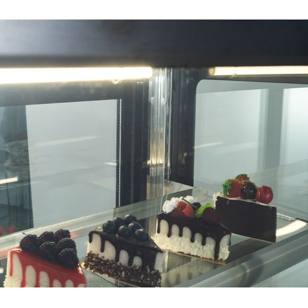 Danfoss Compressor Cake Pastry Refrigerator Showcase 1200mm With 3*18W LED