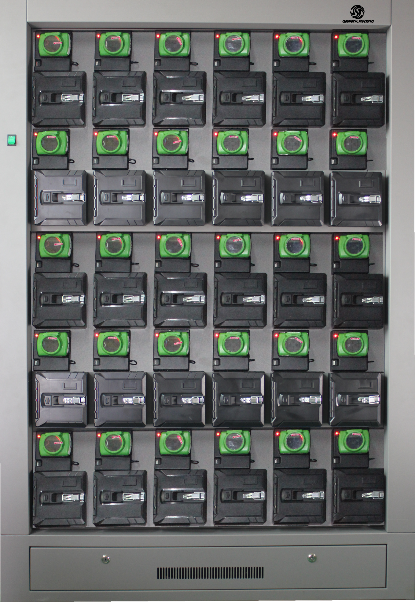 30 Units Charger Rack Coal Miner Cap Lights With Power Switch Indication Light