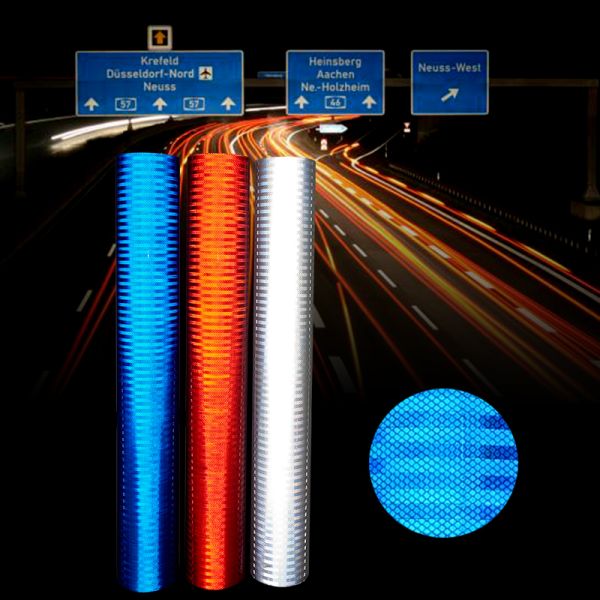 PET Micro Prismatic Vinyl Roll For Traffic Safety Reflective Sheeting