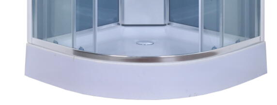 Free Standing Quadrant Shower Cubicles With Transparent Tempered Glass Fixed Panel