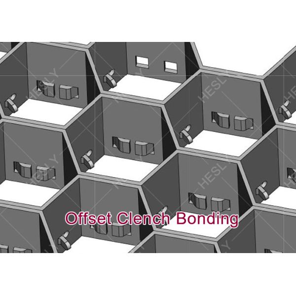 offset clench bonding hexmesh
